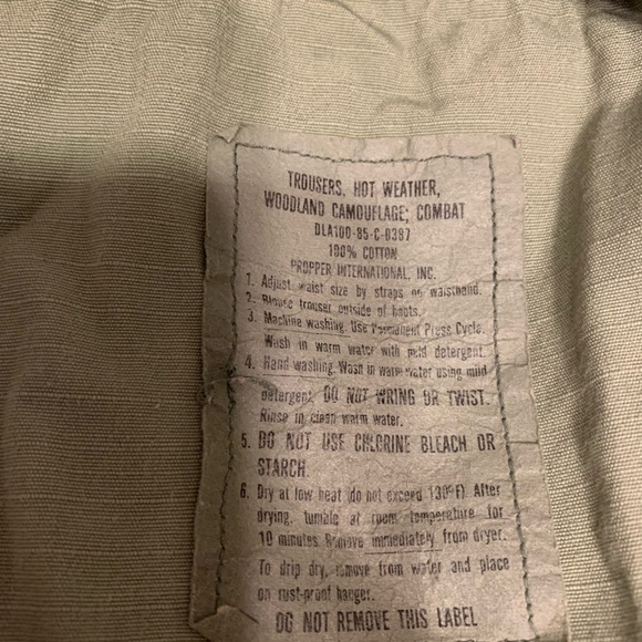 USGI Military Issued Camouflage Pants Large - Picture 5 of 9